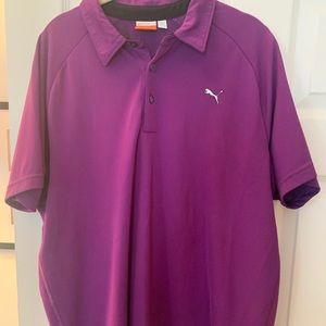 Puma collared golf shirt, short sleeve, size L